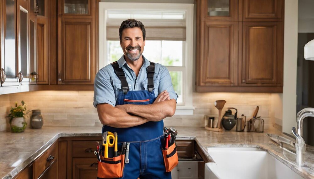 Plumber Using Advanced Tools For Pipe Repair